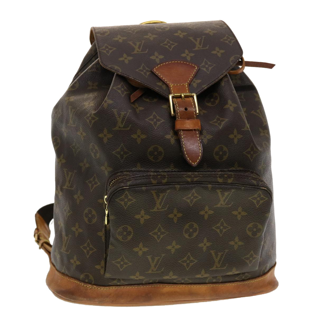Louis Vuitton Monogram Montsouris Gm Backpack M51135 Lv Auth 40930
